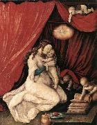 BALDUNG GRIEN, Hans Virgin and Child in a Room oil painting on canvas